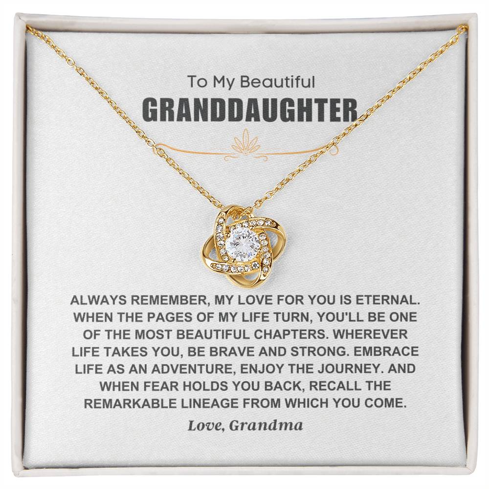 To My Beautiful Granddaughter - Love, Grandma