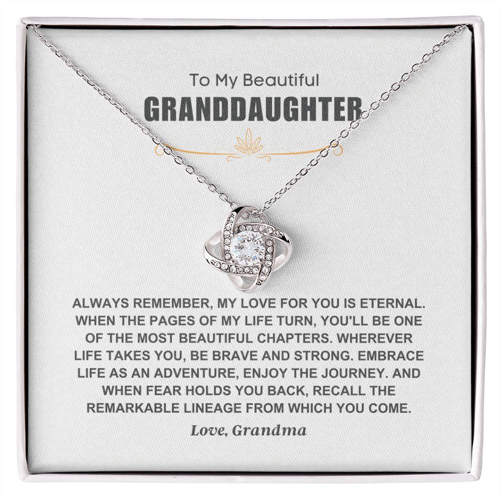 To My Beautiful Granddaughter - Love, Grandma