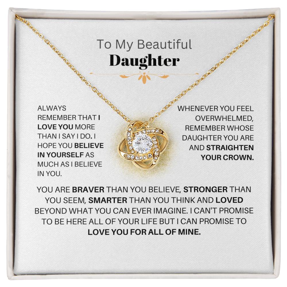 {PERSONALIZED} To My Beautiful {Daughter} You Are Braver Than You Believe - Love {Parent}