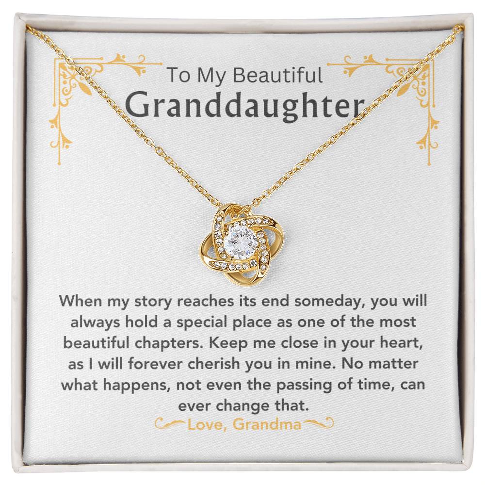 To My Beautiful Granddaughter Love, Grandma