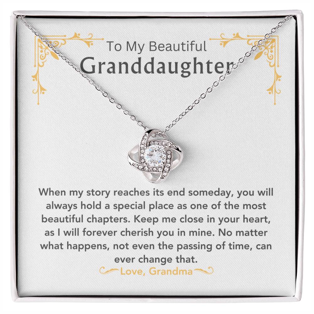 To My Beautiful Granddaughter Love, Grandma