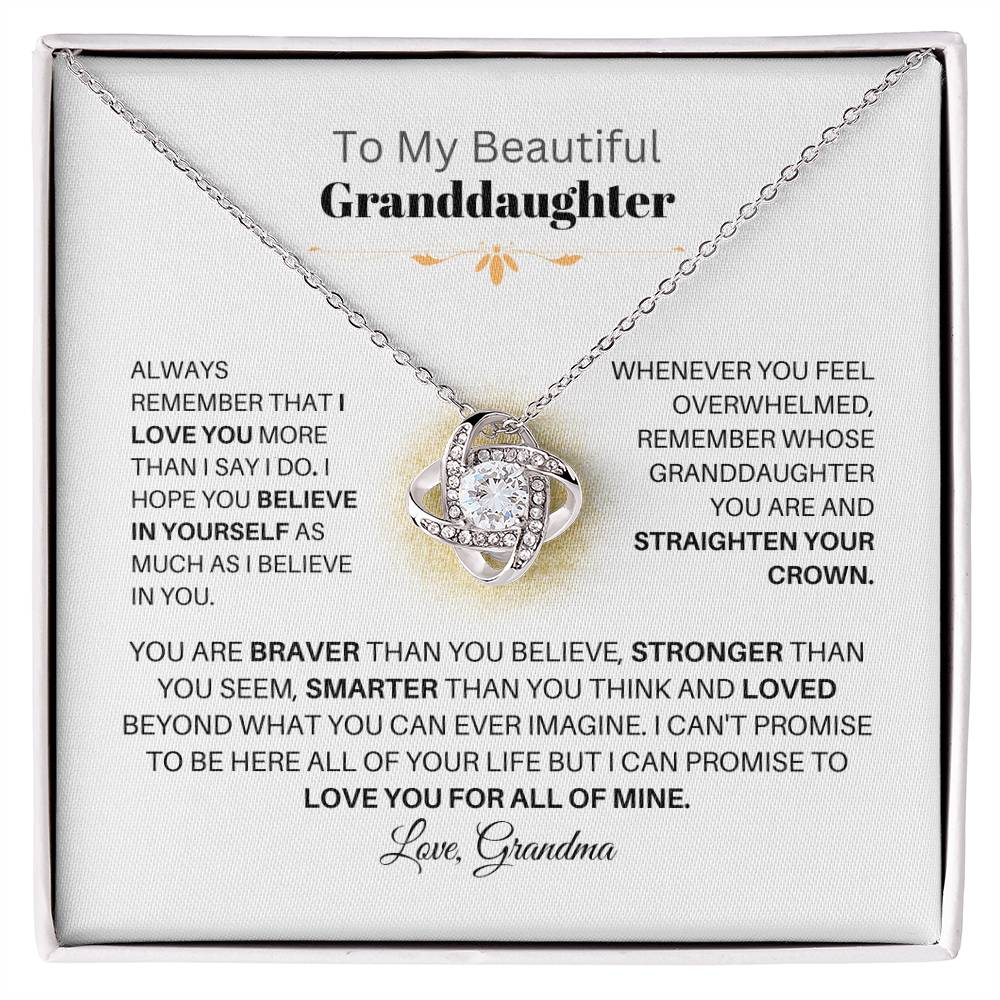 {PERSONALIZED} To My Beautiful {Granddaughter} You Are Braver Than You Believe - Love {Grandparent}