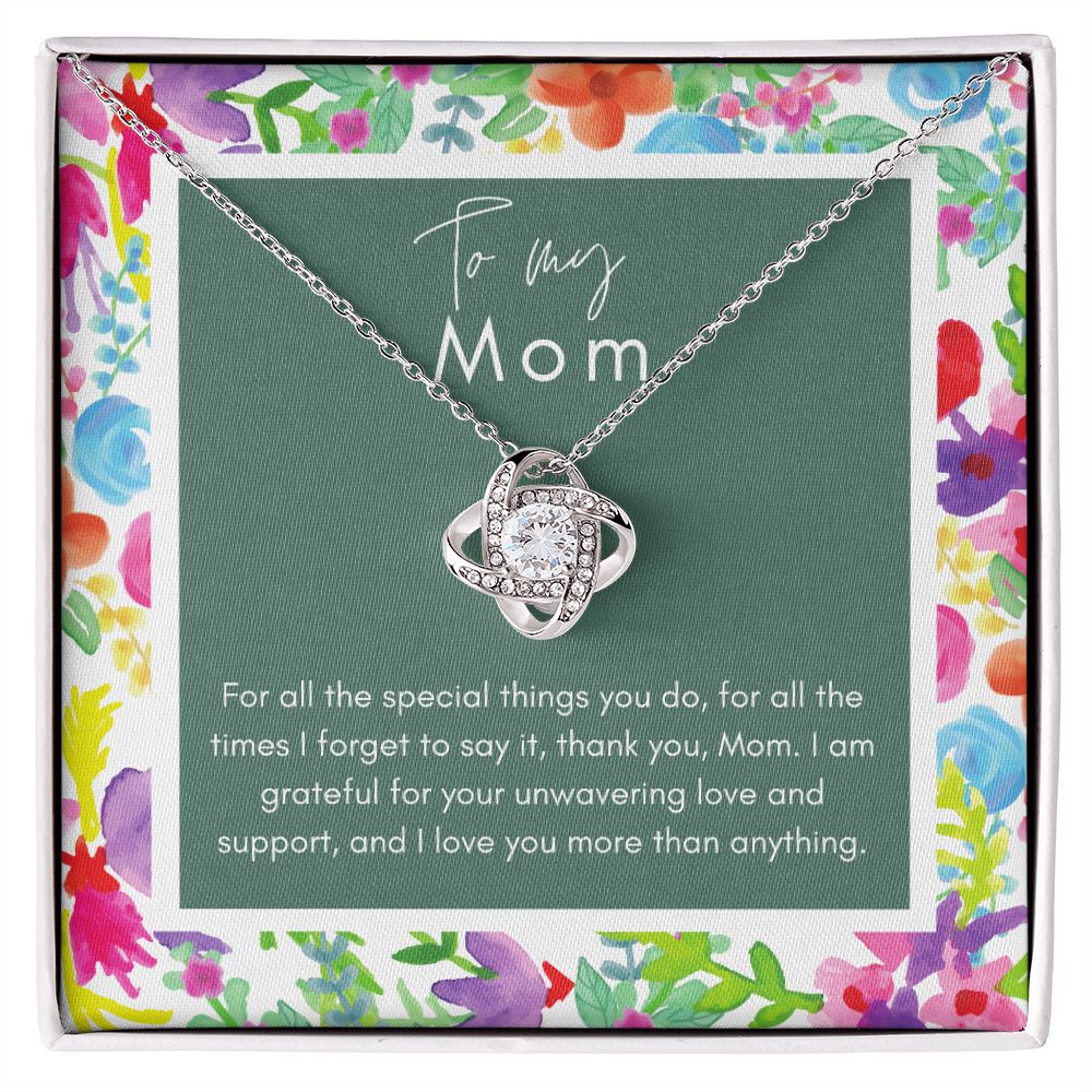 To My buy Air Force Mom Love Knot Necklace - Custom Necklace, Patriot Proud Mom Necklace, Personalized Gift For Her, Jewelry, Love Knot Pendant