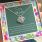 To My Mom Special Love Knot Necklace