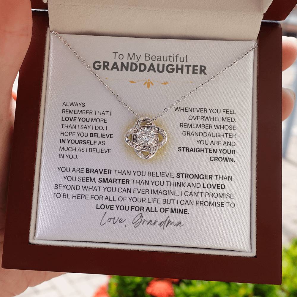 [ALMOST SOLD OUT] To My Beautiful Granddaughter You Are Braver Than You Believe - Love Grandma TKC96