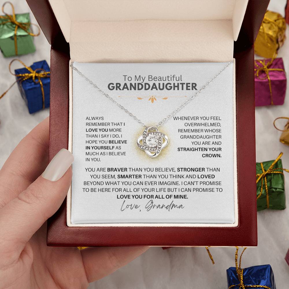 [ALMOST SOLD OUT] To My Beautiful Granddaughter You Are Braver Than You Believe - Love Grandma TKC96